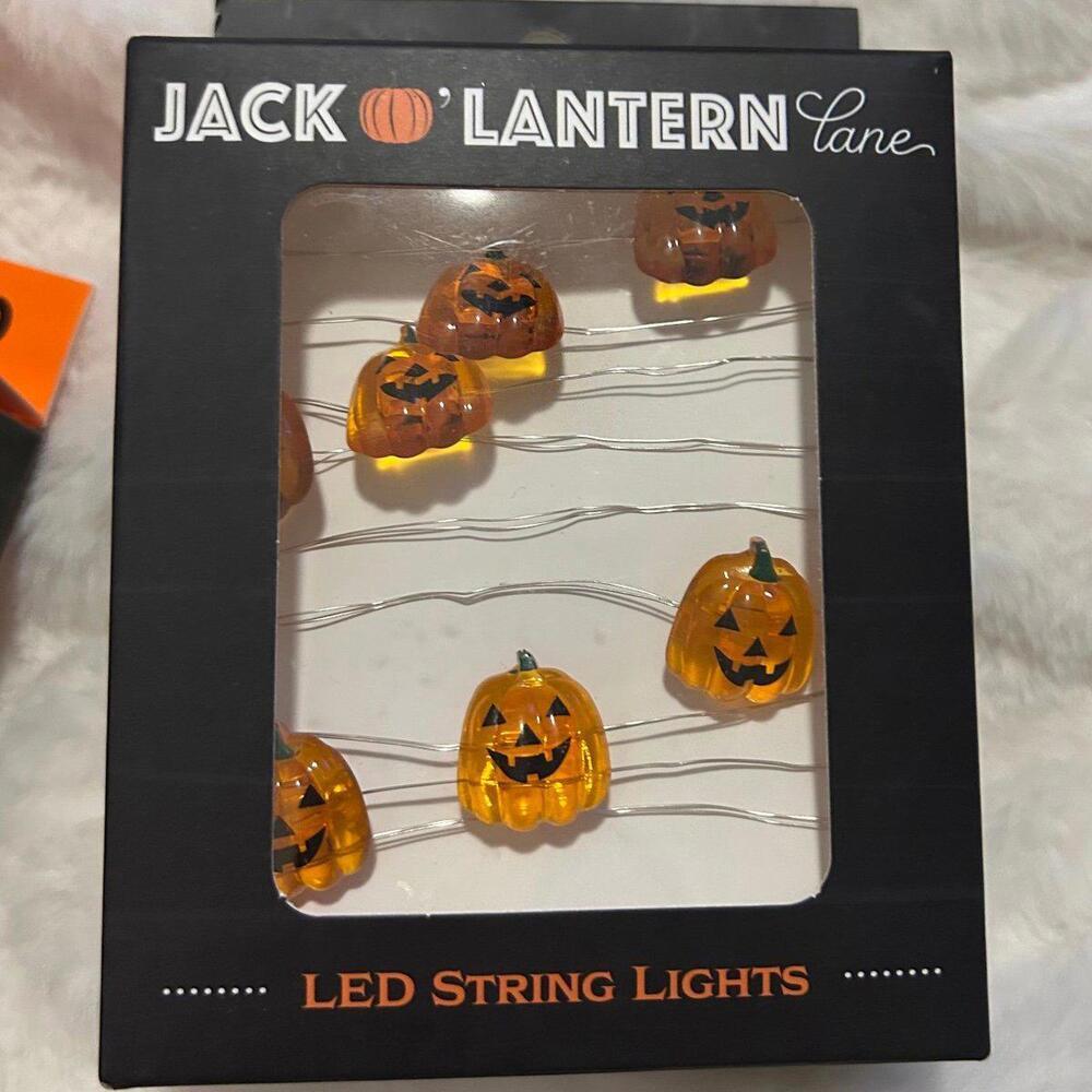 Halloween LED Pumpkin String Lights 20 lights